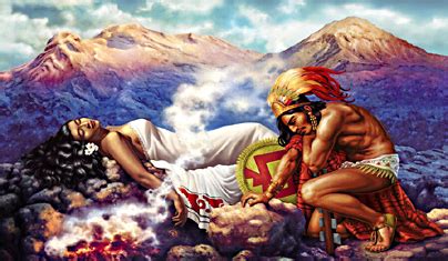 aztec man holding woman|Mexican Folklore: The Legend of Popocatepetl and Iztaccihuatl, .